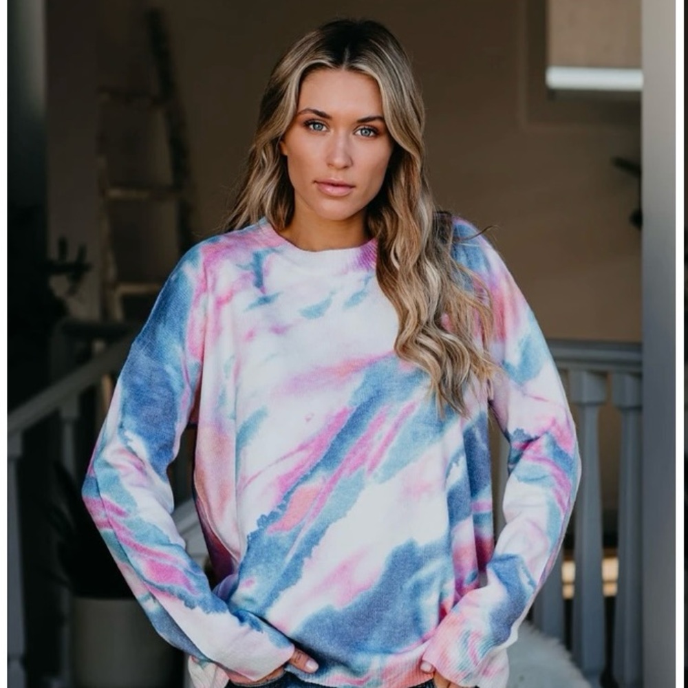 Move And Groove Tie Dye Sweater